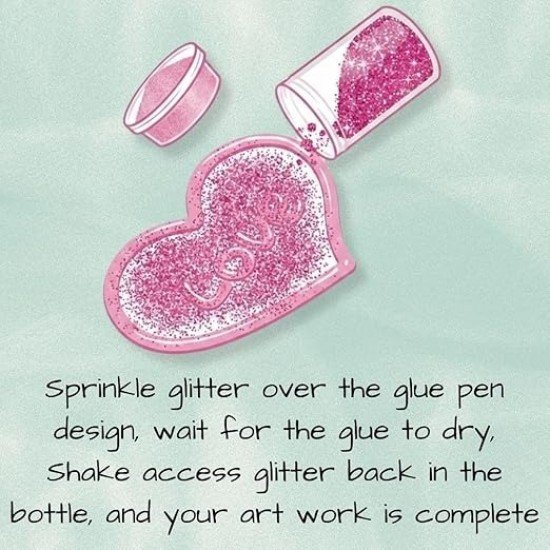 Glue Pen With Glitter Blister Packing  1046 SC SFA3/SFA5