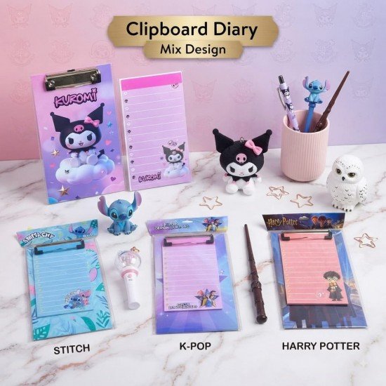 Diary Clip Board MIX FACES 2078 SC SFXX