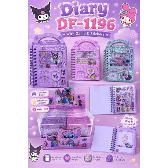 Diary with Stickers DF1196 2082 SC SFXX