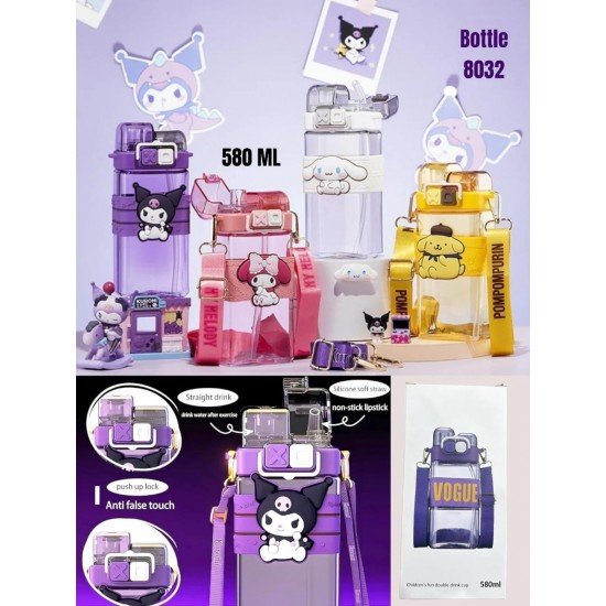 Bottle Double Sipper Kuromi 8032 2155 SC SFXX