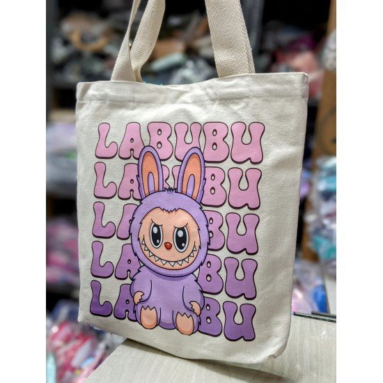 Canvas Tote Bag DRL Labubu A4 Size Tote bag 1105 SC Video