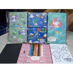 Coloring and Scratch Book Set 1081 AO SC SFXX